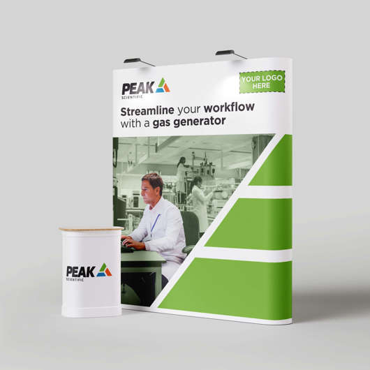 Free Straight Popup Stand Mockup 3